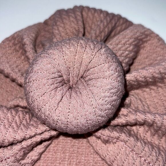π New π Cute Little Girls Turban with Bun Sizeβ0-6 Months π - Picture 2 of 5